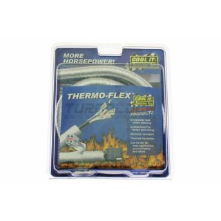 ThermoTec 17062 Hitzeschutzummantelung Thermo Flex (Silber) - Ø innen: 16mm L: 91cm